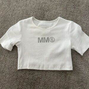 MM6 Maison Martin Margiela White Short Sleeve Tee